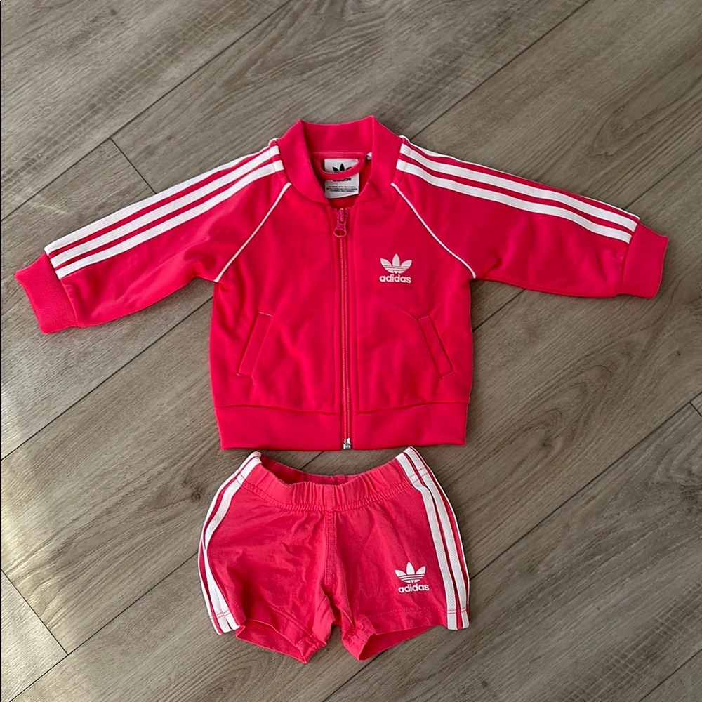 Adidas pink Track Suit for baby
